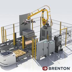 Brenton——使用箱包装和码垛机器人和其他自动化。半岛app官网gydF4y2Ba